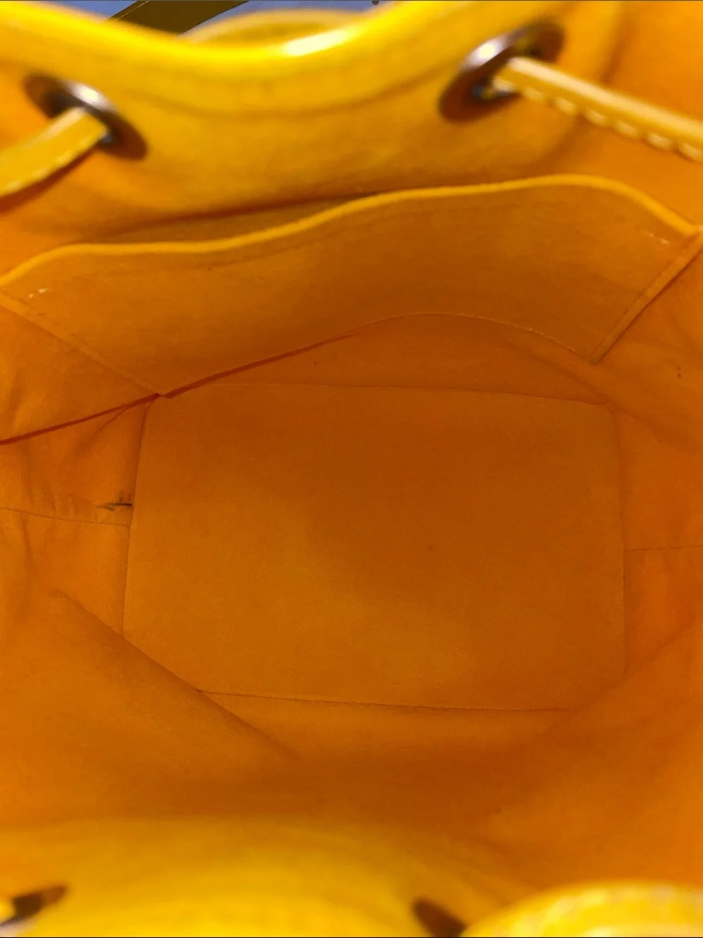 Louis Vuitton Yellow Citron Epi Leather Drawstring Noe BB Bucket Bag